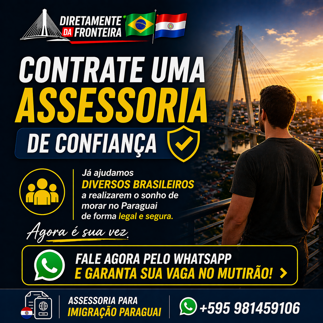 Assessoria Imigratória Completa no Paraguai — Do Admissão à Cédula